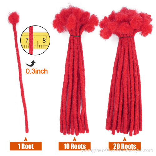 Human Hair Extensions Crochet Dreadlocks Braiding Hair Men Virgin Afro Kinky Curly Hair Crochet Dreadlocks